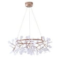 thumbnail image 5 of Living Design Round LED Leaf Petal Chandelier with a Copper Frame, 5 of 6
