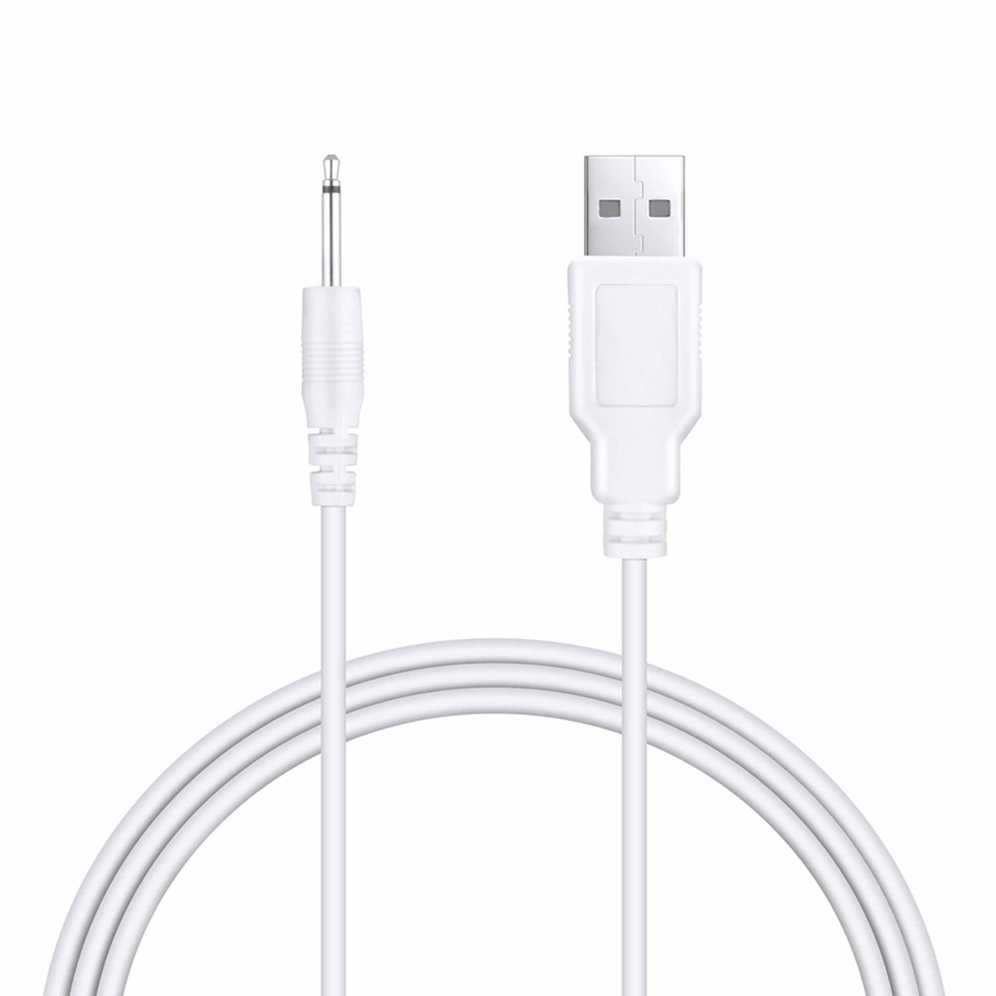 FITE ON 3.3ft White USB Vibrator Cable Cord Compatible with  Rechargeable Adult Toys Vibrators Charger