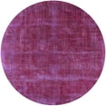thumbnail image 1 of Ahgly Company Indoor Round Mid-Century Modern Magenta Pink Oriental Area Rugs, 5' Round, 1 of 6