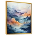 thumbnail image 2 of Designart "Bold And Majestic Blue Mountain II" Abstract Impressionism Floater Framed Wall Decor, 2 of 5