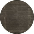 thumbnail image 1 of Ahgly Company Machine Washable Indoor Round Contemporary Mocha Brown Area Rugs, 4' Round, 1 of 7