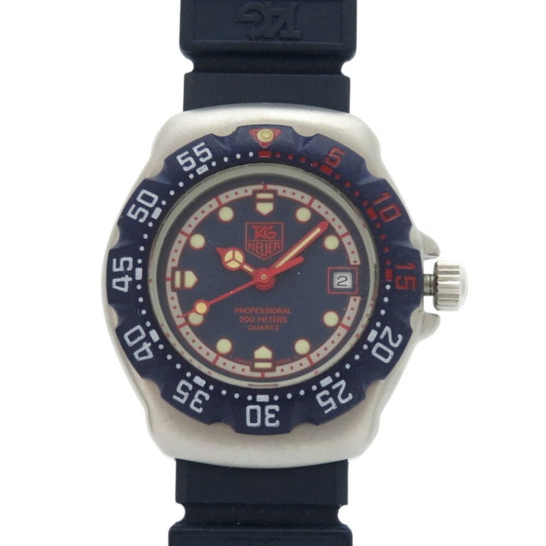 Pre-Owned TAG Heuer Formula 1 370.508 Stainless Steel Rubber Navy
