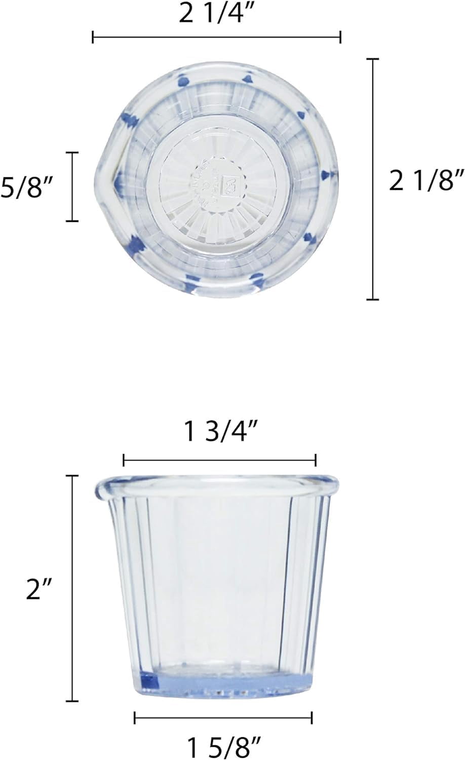 TrueCraftware- Set of 12 Syrup Pitcher 2 oz Plastic Clear Color- Syrup Dispenser Maple Syrup Honey Pancake Syrup Dispenser for Home Restaurants and Café