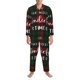 thumbnail image 3 of Fotbe Wonderful Time Christmas Pijama de Hombre con Estampado de Manga Larga, Conjunto de 2 Piezas, Ropa de Dormir Suave y Cómoda con Bolsillos-XX-Large, 3 of 7