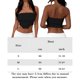 thumbnail image 2 of Blusa Mangas Largas Top mujer Sexy vaina pulóver textura rayada fiesta Clubwear Ygjytge Negro T L para Mujer, 2 of 5