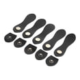 thumbnail image 3 of Juego de 5 piezas para coser tú mismo, cierres de lengüeta suaves y usables, perfectos para bolsos, bandoleras, carteras, hebillas a presión de cuero de latón antiguo negro, 3 of 8