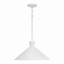 1 Light Pendant In Contemporary Style-9 Inches Tall And 17.75 Inches Wide-Textured White Finish -Traditional Installation Capital Lighting