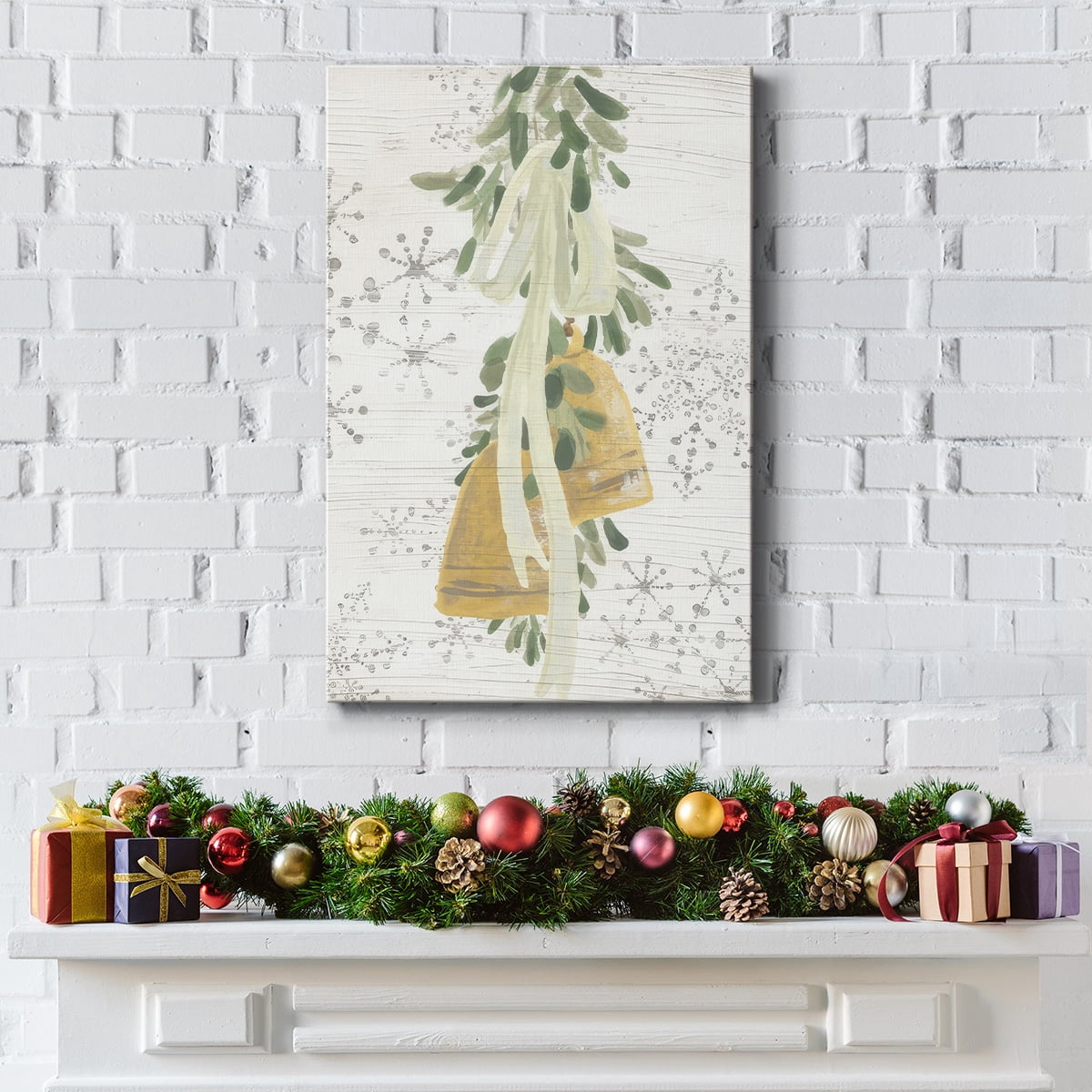 Weathered Aspen Wreath Collection B- Gallery Wrapped Canvas