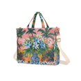 thumbnail image 7 of FORMRS Womens Corduroy Tote Bag Crossbody Shoulder Handbag with Pocket, Blue Flowers, 7 of 7