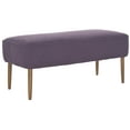 thumbnail image 2 of SAFAVIEH Levi Classic Solid Upholstered Bench, Plum, 2 of 5
