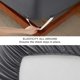 thumbnail image 5 of Juego de sábanas Bedsure GentleSoft Deep Pocket Queen, gris, 5 of 8
