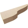 thumbnail image 6 of 2"W x 12"D x 4"H Thin Greensboro Rough Cedar Woodgrain TimberThane Corbel, Primed Tan, 6 of 6