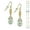gold; aurora borealis AB, variant on One Pair 16mm Austrian Crystal Teardrop with Gold Woven Tube Dangle Earrings – Hypoallergenic Earwires - Bermuda Blue AB