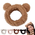 thumbnail image 5 of LShunze 2PCS Bear Ears Spa Headband No Slip Head Band for Face Wash Makeup Skincare Facial Headband Elastic Hair Band Carol Fleece Headbands for Women Girls, 5 of 8