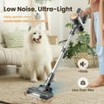 thumbnail image 6 of YOMA Cordless Vacuum Cleaner,25Kpa 40 Mins Runtime Lightweight Stick Vacuum,Self-Standing, Rechargeable Vacuum Cleaners for Pet Hair,Carpet,Hardwood Floor N8(Gold), 6 of 13