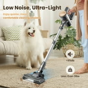 YOMA Cordless Stick Vacuum Cleaner,Lightweight Self-standing Vacuum for Home Pet Hair Carpet Hardwood Floor