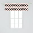 thumbnail image 2 of Ambesonne Ethnic Window Valance, with Heart, 54" X 18", White Black and Rose, 2 of 3