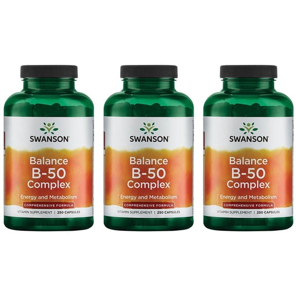Swanson Balance B-50 Complex 250 Caps 3 Pack