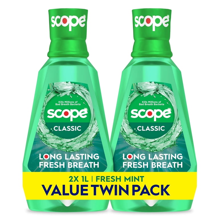 Scope Classic Mouthwash, Original Mint, 2 x 1L photo 1