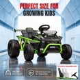 thumbnail image 3 of 36V Ride On Car for Big Kids, Battery Powered Ride on Toy with Bluetooth, Music, Rear Wheel Spring Suspension, Max 9.3 MPH, Kids Electric Vehicle for Boys Girls, 3 of 8