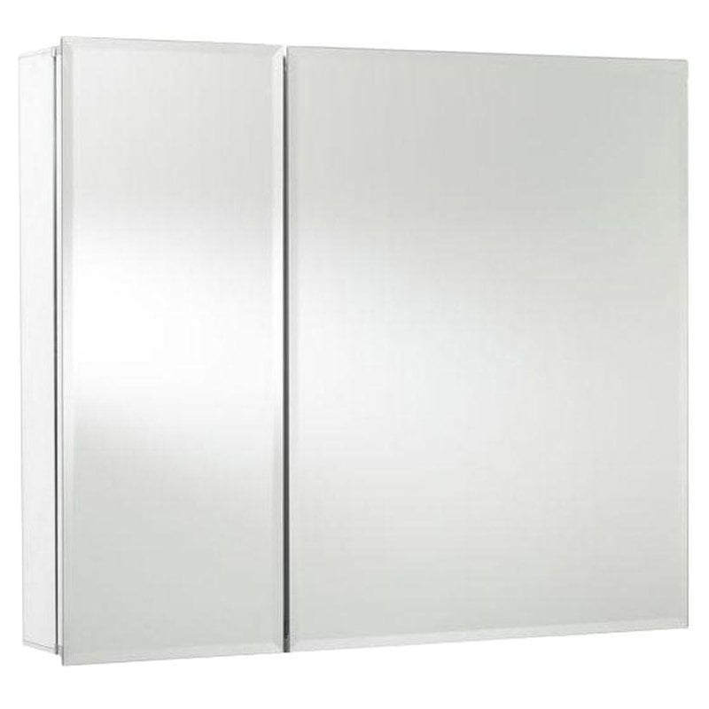 Croydex Halton Single Door Bi View Aluminium Cabinet with Hang N Lock Fitting System 76 x 66 cm