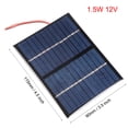 thumbnail image 2 of Unique Bargains Module de Panneau Solaire 1.5W 12V Petit Polysilicium DIY avec Fil de 140mm, 2 of 5