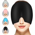 thumbnail image 1 of Capuchon de Gel pour Migraine, Pack Chaud Réutilisable à 180°, Noir, 1 of 4