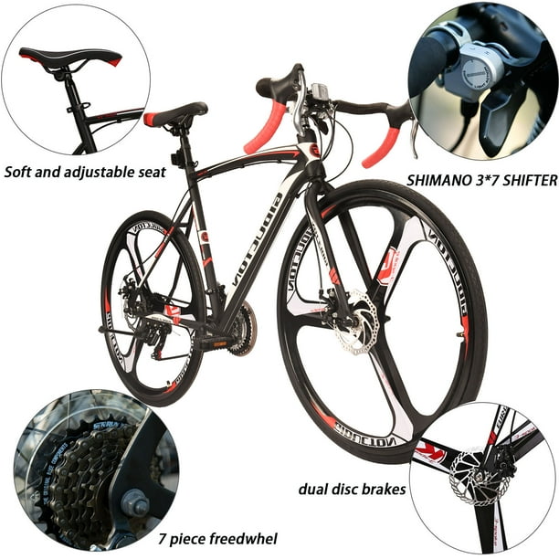 Eurobike, Road Bike, 700C wheel, 21 Speed Shimano Gears - Walmart.com