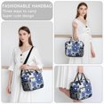thumbnail image 6 of OBREWU Blue Pioneer Flower Women's Insulated Leakproof Large Lunch Bag, Oxford Cloth, 6 of 7