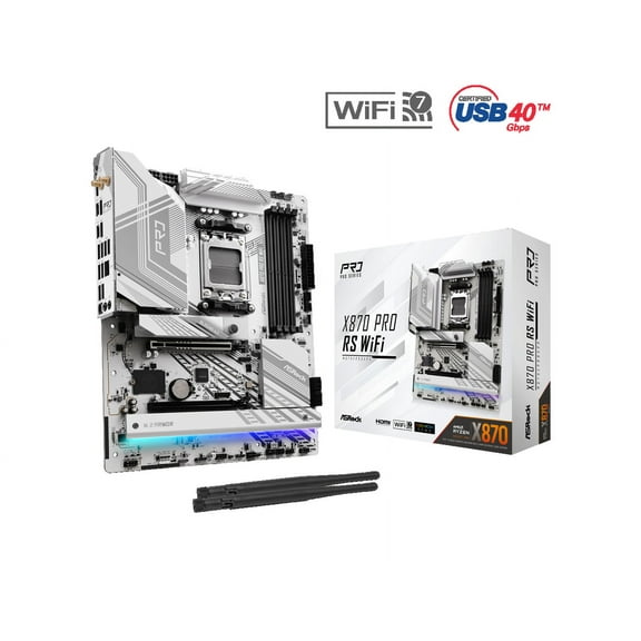 ASRock X870 PRO RS WiFi AM5 AMD X870 ATX Motherboard