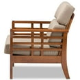 thumbnail image 4 of Bowery Hill Chaise d'Appoint en Beige Foncé et Cerisier, 4 of 9