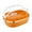 Orange, variant on TIMIFIS Bento Box School Supplies 1-layer 900ml Rectangular Food Lunch Box Stainless Steel Lunch Box Lunch Box Food Storage Box Children's Lunch Box Hot Food