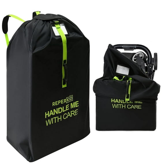 Reperkid Stroller Travel Bag for Airplane Durable – Double/Large Single/Jogging Stroller Bag – Universal Fit and Water Resistant Carry Travel Bag with Padded Adjustable Carry Straps