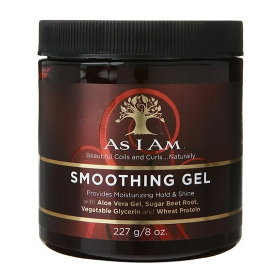 As I Am Smoothing Hair Gel With Aloe Vera Gel, Sugar Beet Root, 8 Oz, 2 Pack