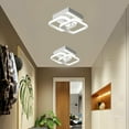 thumbnail image 3 of MONIPA Modern 2 Lights Square Ceiling Lamp Acrylic For Kitchen Living Room Dining Room, 3 of 7