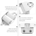 thumbnail image 2 of Miangastore 6 Pcs Guides de Montage pour Stores à Rouleau en Alliage d'Aluminium Guides de Sangle pour Stores à Rouleau, 2 of 8