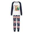 thumbnail image 2 of DuAnyozu Christmas Family Pajamas Set Reindeer Pattern Tops And Pants, 2 of 9