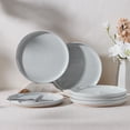 thumbnail image 3 of Vesteel Dinner Plates Set of 6, 10.2inch Ceramic Stoneware Sets for Home Restaurant, Large Dinnerware for Serving Steak, Pizza, Dishwasher & Microwave Safe, 3 of 8