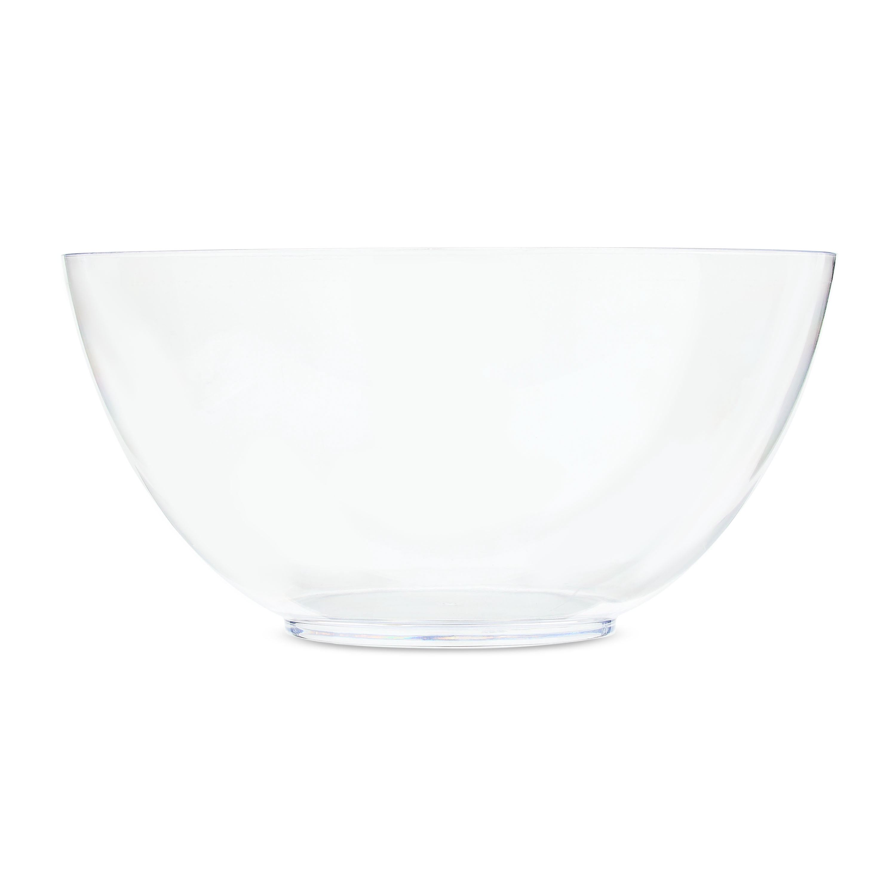 Way To Celebrate Classic Plastic Punch Bowl, Clear, 314 fl oz, 13.2 x 6.5 in