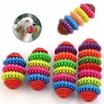 thumbnail image 4 of SPRING PARK Colorful Rubber Pet Dog Puppy Dental Teething Healthy Teeth Gums Chew Solid Toy, 4 of 6