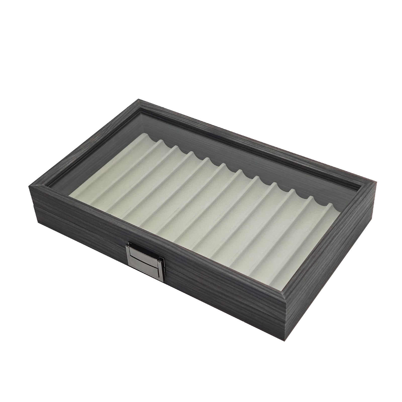 Wooden Fountain Pen Storage Box 12 Slot Fountain Pen Display Tray Pens Organiser Case for Home Office Desk Accessory