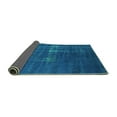 thumbnail image 2 of Ahgly Company Indoor Square Oriental Turquoise Blue Industrial Area Rugs, 6' Square, 2 of 4