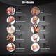 thumbnail image 4 of Masajeador Muscular De Mano Ajustable De 30 Velocidades, Masajeador De Fascia Con 10 Cabezales De Masajeador, Dispositivo De Masaje Portátil Eigraketly CE008340-07, 4 of 6