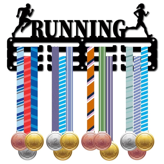 Running Medal Holder Medal Hanger Display Rack Sports Metal Hanging Awards Iron Small Mount Decor Awards for Wall Home Badge