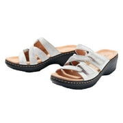 Women's Flat Slides Sandal Comfy Shoes Summer Beach Travel Shoes Sandals - Sandals for Women Wide Width