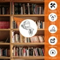 thumbnail image 4 of Naiovety Soporte anticorrosión para estante de libros, aleación de Zinc, 50 Uds., con soporte Universal para estantes Decoración del hogar, 4 of 6