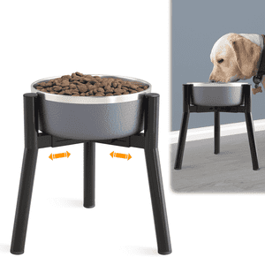 SHAINFUN Raised Dog Bowl Stand, 11" Height Adjustable