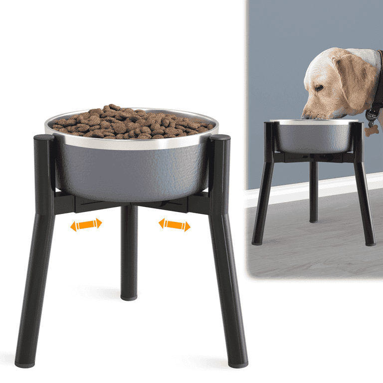 SHAINFUN Raised Dog Bowl Stand, 11" Height Adjustable photo 1