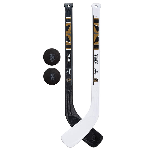 Minipalo de hockey NHL Franklin Sports Vegas Golden Knights Juego de Palos y Pelotas