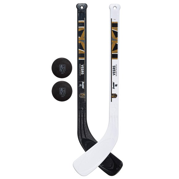 Minipalo de hockey NHL Franklin Sports Vegas Golden Knights Juego de Palos y Pelotas